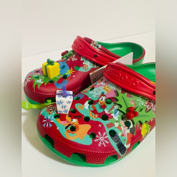 Disney Mickey Mouse and Friends Holiday Clogs for Adults by Crocs Size M8, W10 - Picture 3 of 8